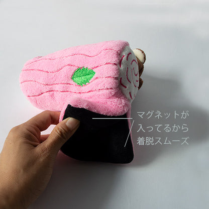 パターカバー ピンタイプ くま ぬいぐるみ 人気商品 プレゼント ゴルフ パター用 可愛い クマ ヘッドカバー ギフト ブラウン 茶色 ピンク golf