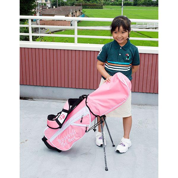 ジュニア  女の子用 4本セット ゴルフクラブセット キャディバッグ付き